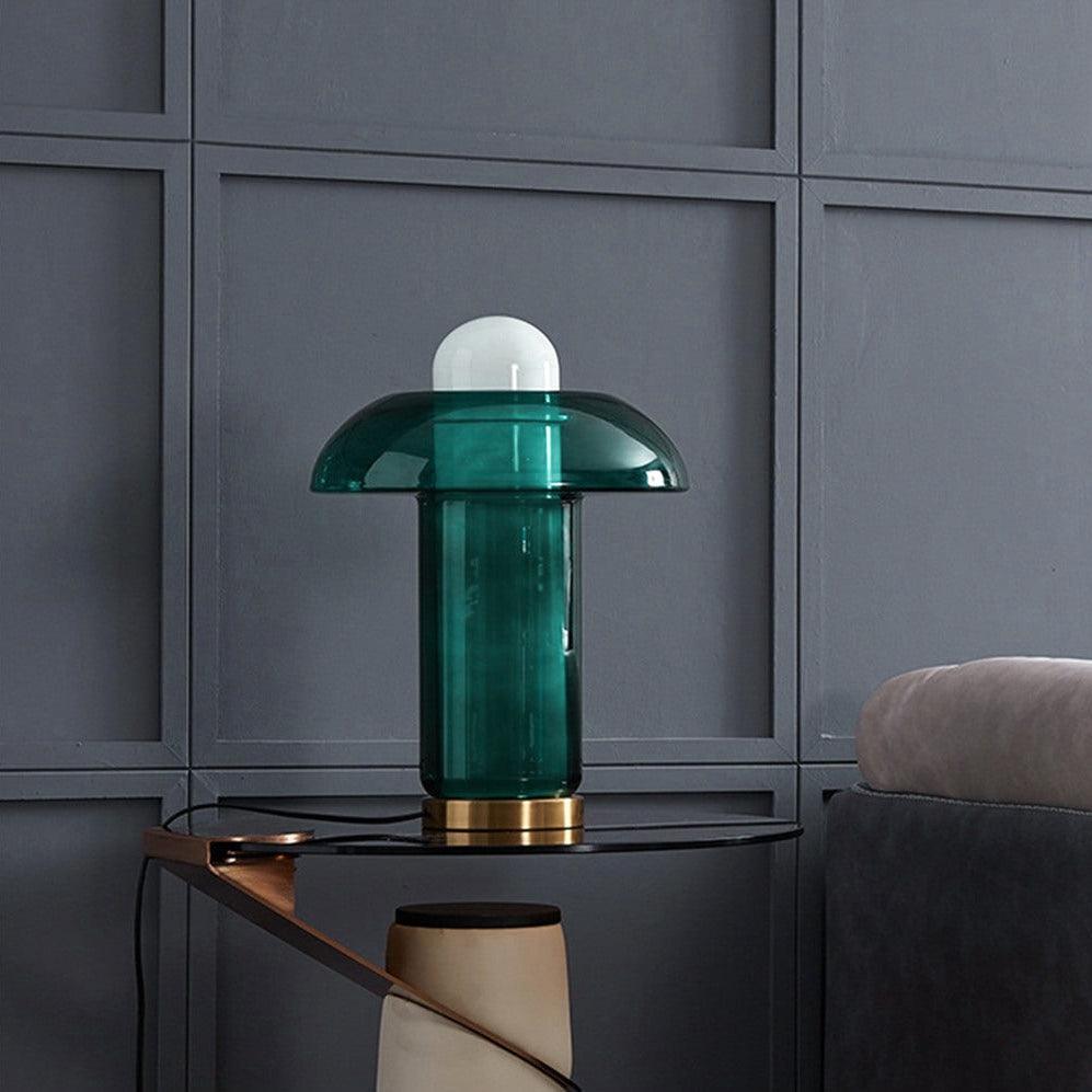 Glass Mushroom Table Lamp - Cueteks