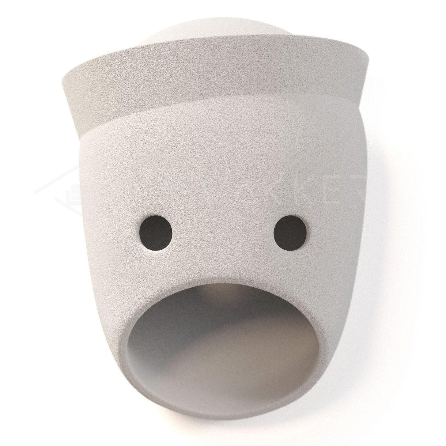 Glen Light Grey face wall light with raised upper rim