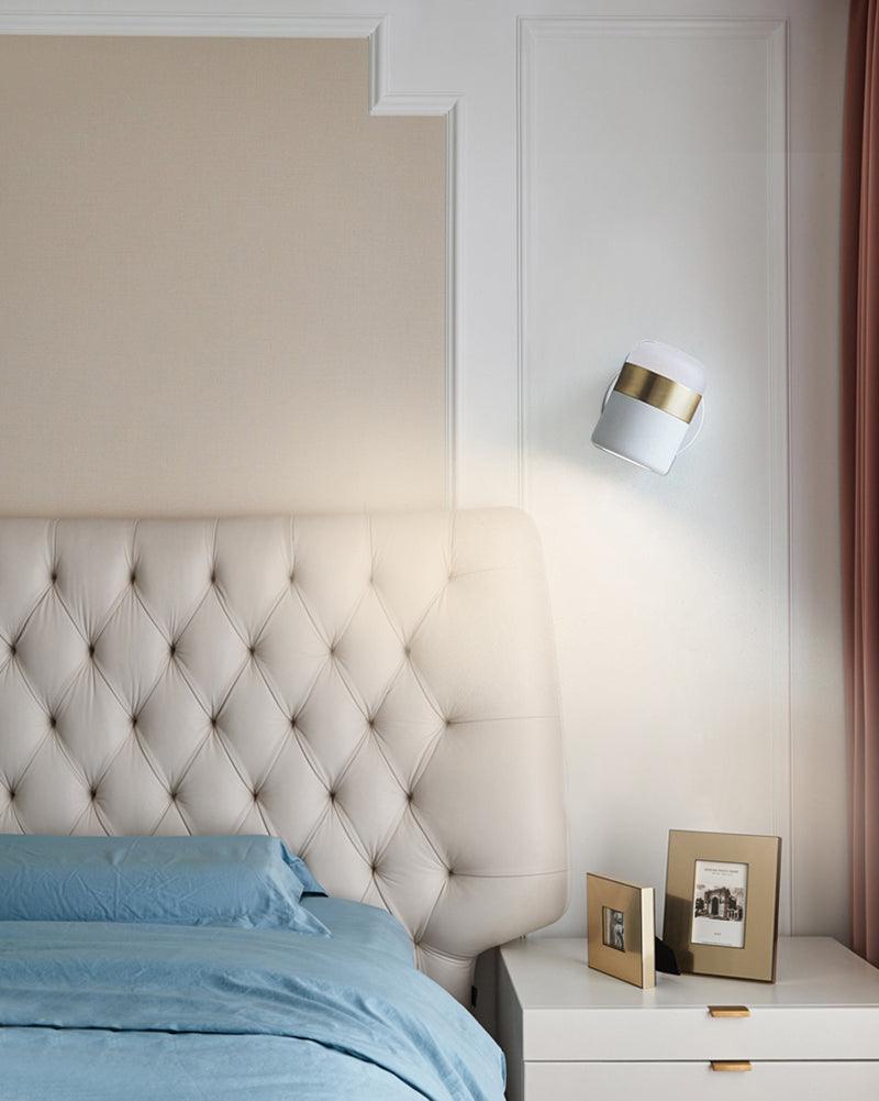 Adjustable cylindrical LED wall light