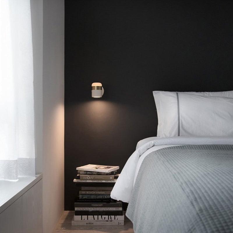 Adjustable cylindrical LED wall light