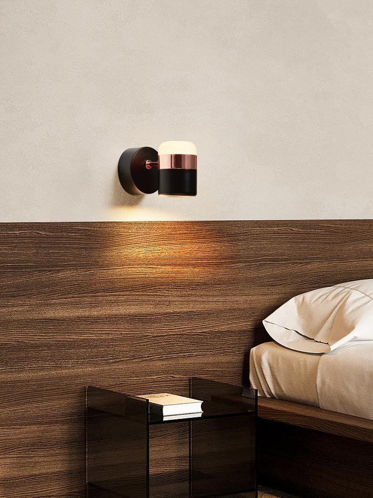Adjustable cylindrical LED wall light