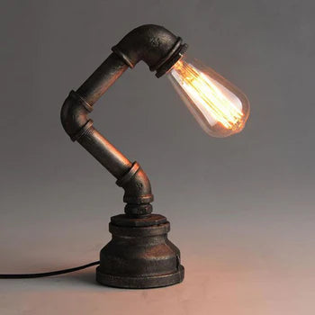 Alessio Vintage Industrial Zylindrische Metall/Glas Wandleuchte, Schwarz - Cueteks
