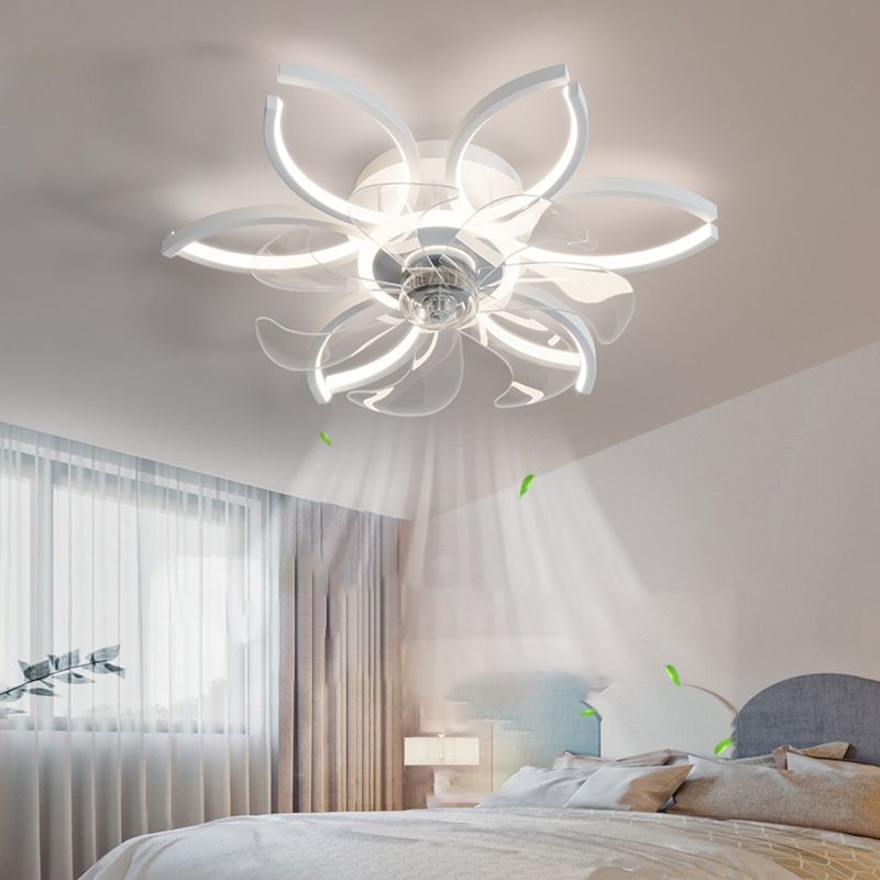 Lacey Ceiling Fan with Light, 4 Style, L 21" Living Room - Cueteks