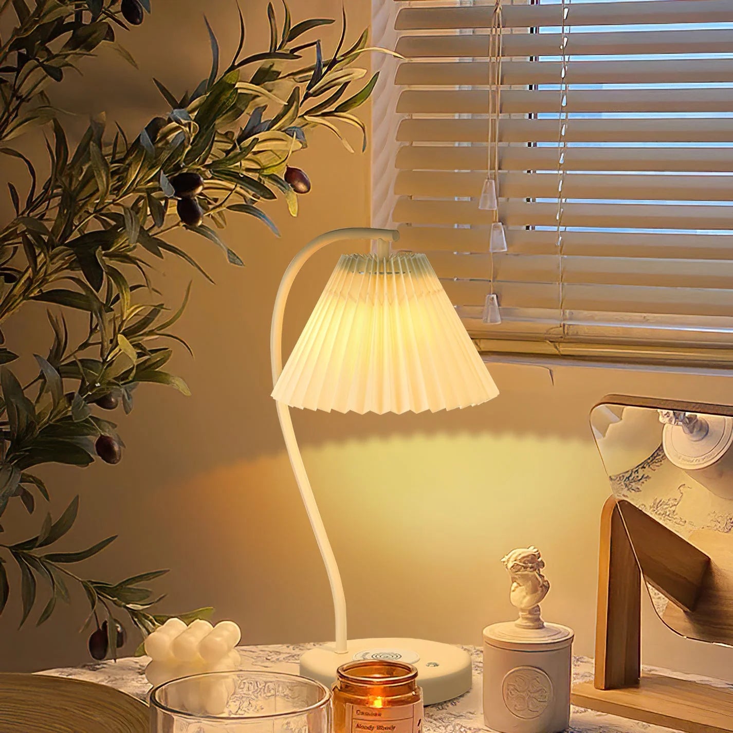 Ozawa Nordlux LED Tischlampe Weiß/Gelb Schlafzimmer/Arbeitszimmer - Cueteks