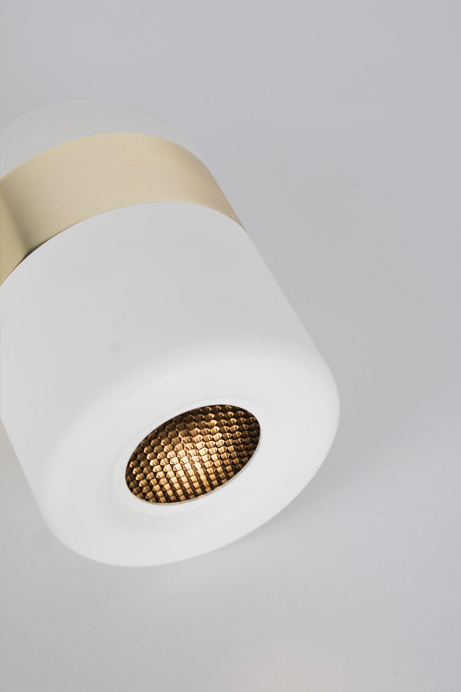Adjustable cylindrical LED wall light