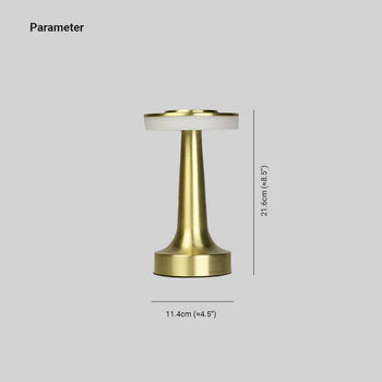 Salgado Modern Pilz Tischleuchte Metall, Bronze/Gold/Silber， Wohnzimmer - Cueteks
