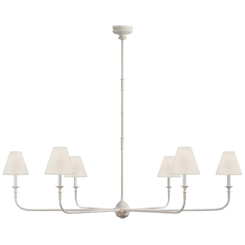 Alessio Vintage Retro Metal Chandeliers Living Room, Black/White/Brass - Cueteks