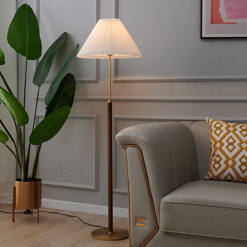 Sumait Modern LED Stehlampe Weiß Ess/Wohnzimmer Stoff&Metal - Cueteks