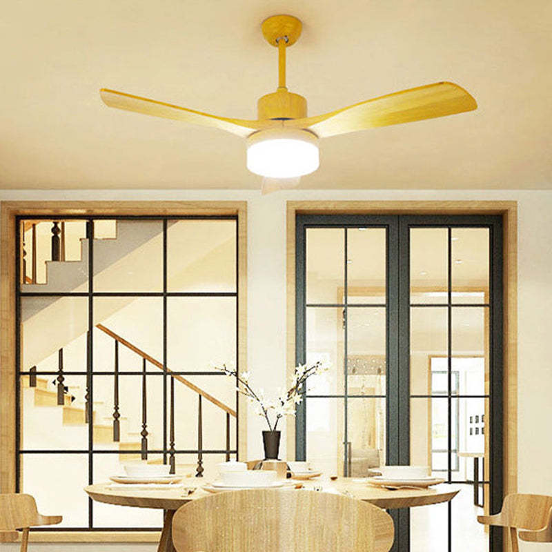 Ozawa 3-Blade Ceiling Fan with Light, Wooden, 2 Color, 43'' - Cueteks