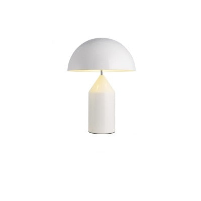 Salgado Tischleuchte Pilz Modern, Metall, Schwarz/Weiß/Gold, Esszimmer - Cueteks