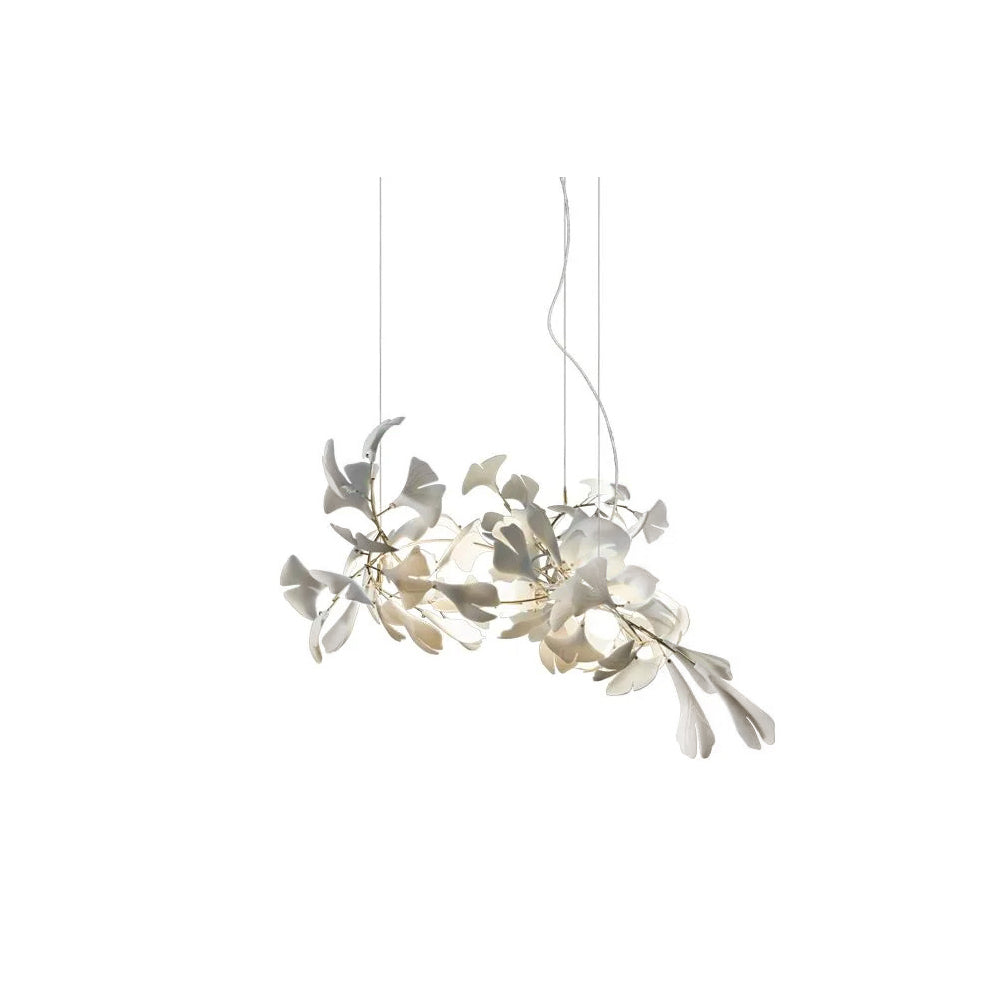 Olivia CeraFall Modern Art Deco Organic Chandelier Metal Ceramics - Cueteks