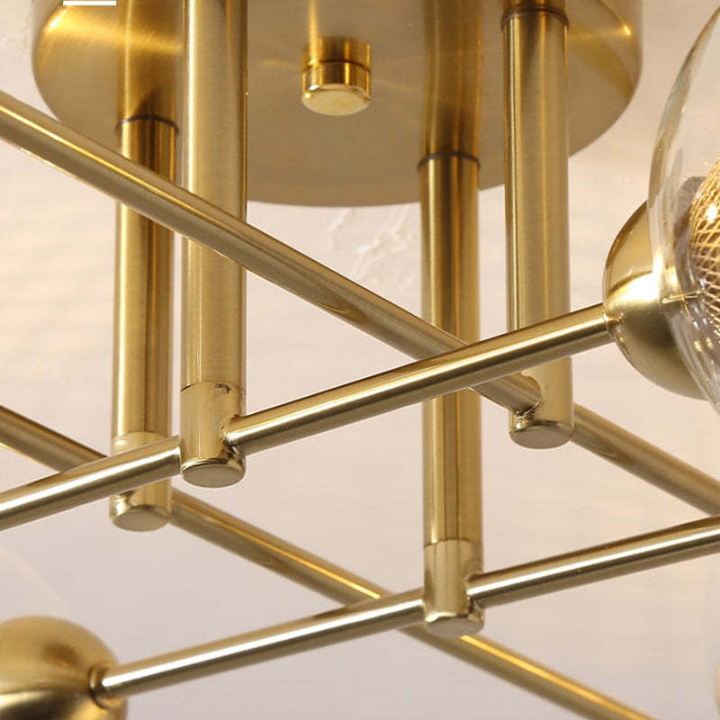 Valentina Industrial Glass Globe Chandelier LED, 6 Style - Cueteks