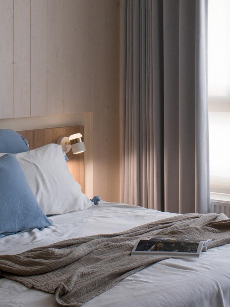Adjustable cylindrical LED wall light