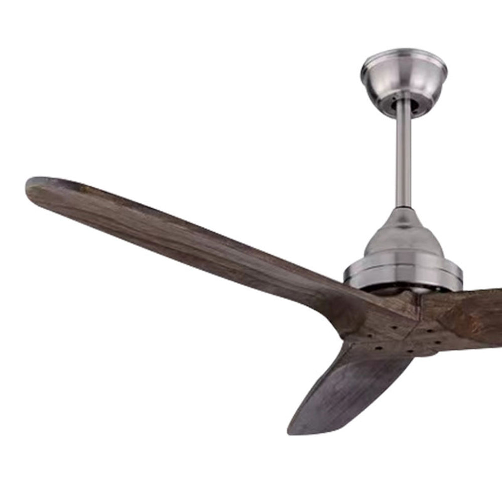 Walters 3-Blade Industrial Black DC Ceiling Fan, Metal & ABS, Summer, 52'' - Cueteks