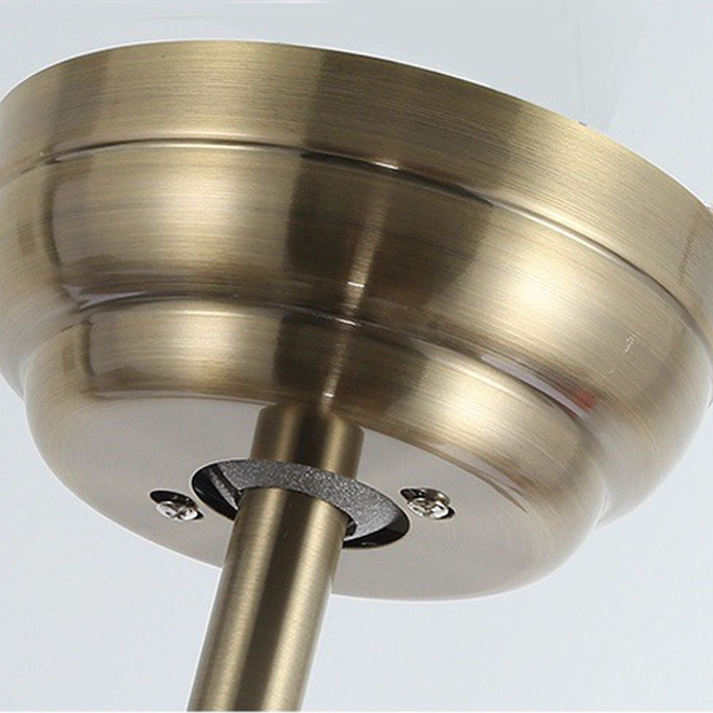 Alessio 5-Blade Cooper Industrial DC Ceiling Fan, Brass, 51'' - Cueteks
