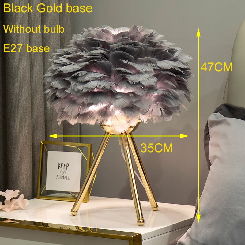 O'Moore Boho Design LED Stehlampe Weiß/Rosa/Grau/Dunkelrosa Wohn/Schlafzimmer Metall/Feder - Cueteks
