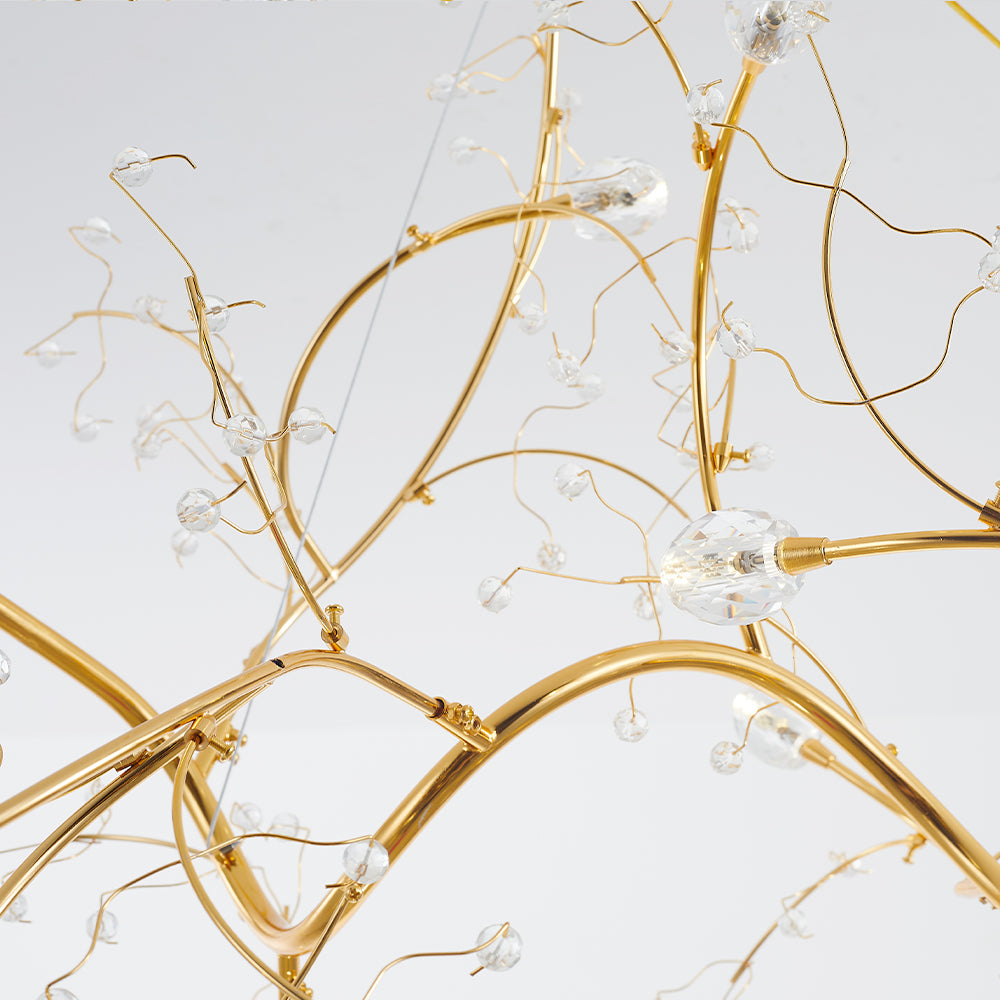 Olivia gold-tone branching frame and small clear decorative pieces