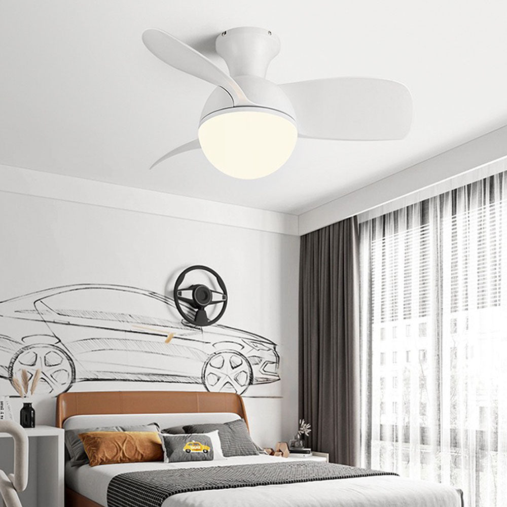 Morandi 3-Blade Basic Ceiling Fan with Light, 3 Color, 30'' - Cueteks