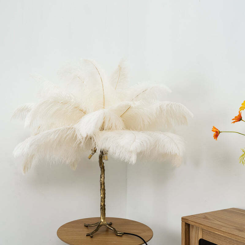 O'Moore Luxuriöse Stehleuchte Feder Mehrfarbig Wohnzimmer Harz Feder - Cueteks