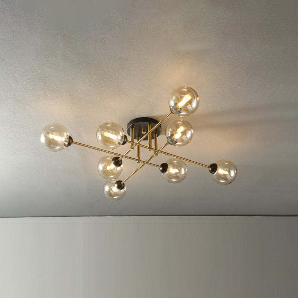 Valentina Industrial Glass Globe Chandelier LED, 6 Style - Cueteks