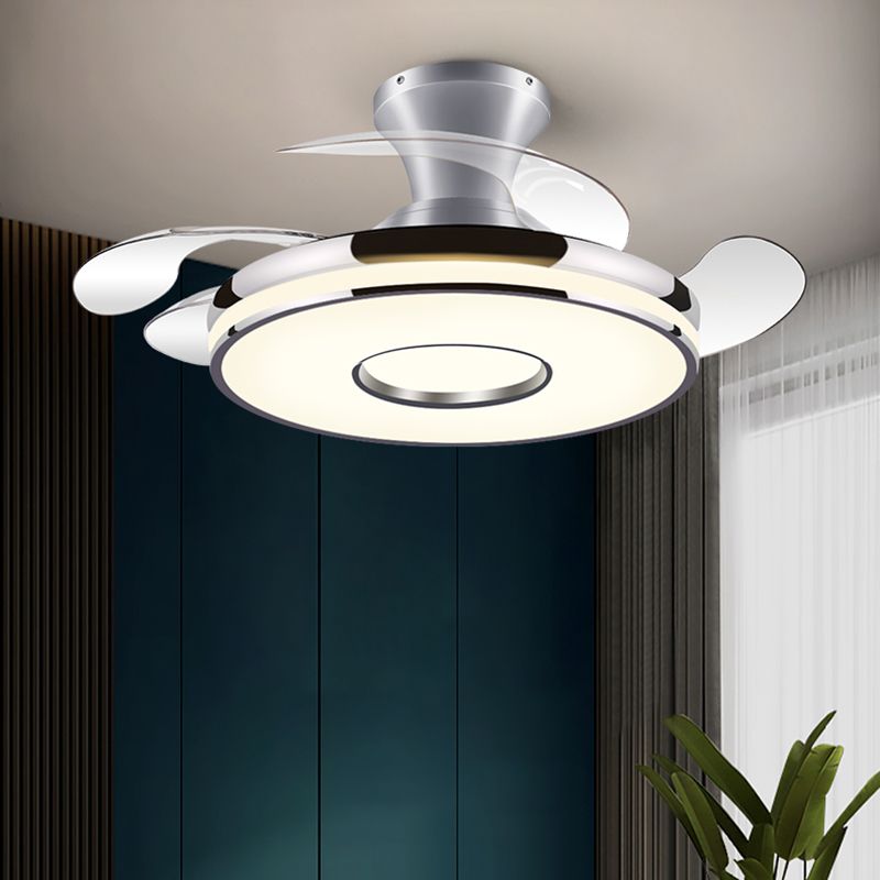 Quinn Ceiling Fan with Light, 2 Color, L 35.8"/42.5"/48" - Cueteks