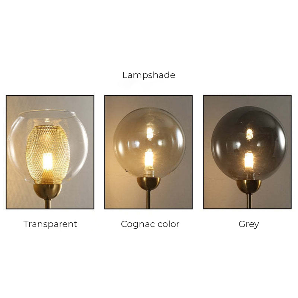 Valentina Industrial Glass Globe Chandelier LED, 6 Style - Cueteks