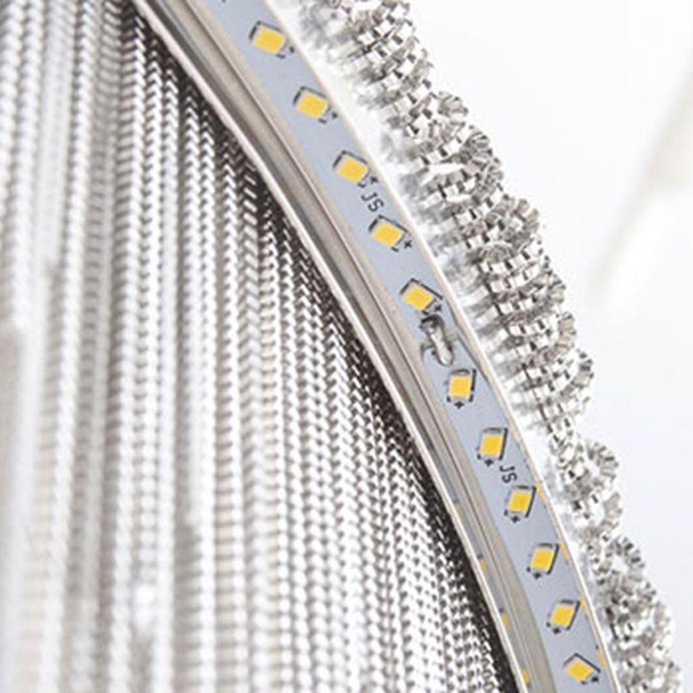 Colon Tassel Chain Art Deco Pendant Light Silver/Gold Living Room/Hall - Cueteks