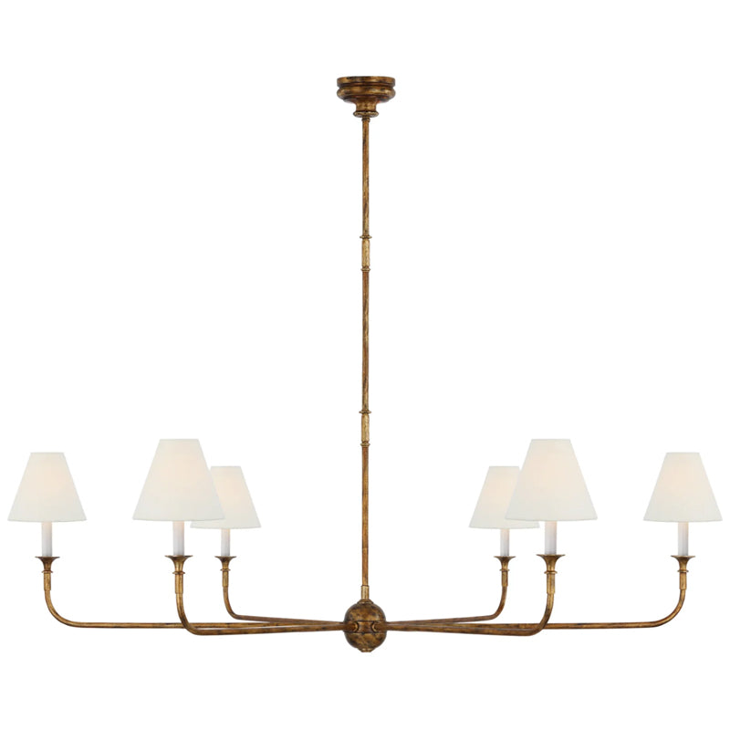 Alessio Vintage Retro Metal Chandeliers Living Room, Black/White/Brass - Cueteks