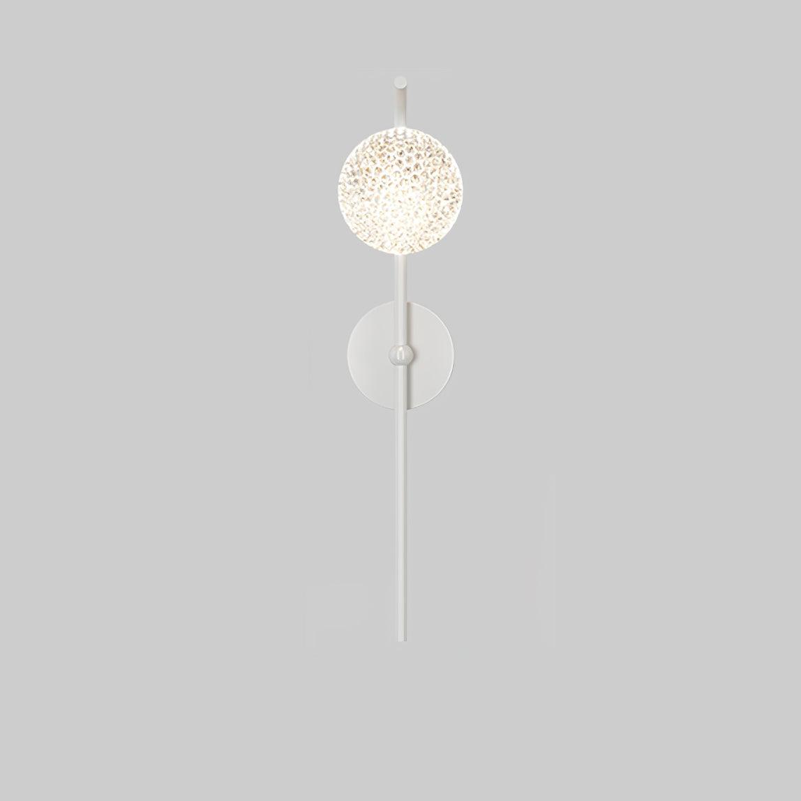 White curved-stem wall fitting on a plain background