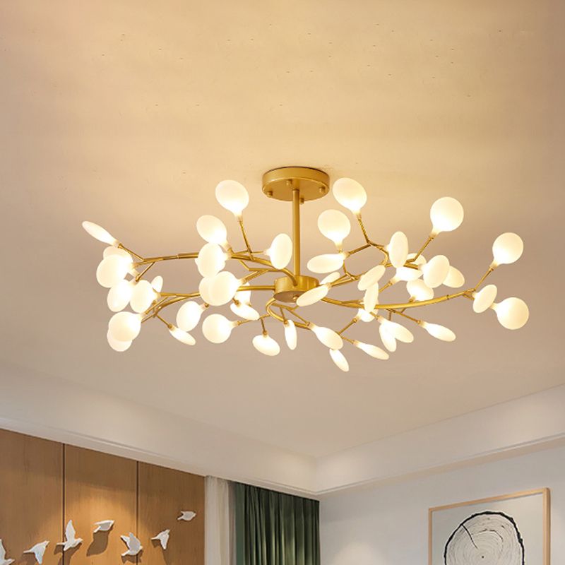 Olivia illuminated oval shades on gold branching stems
