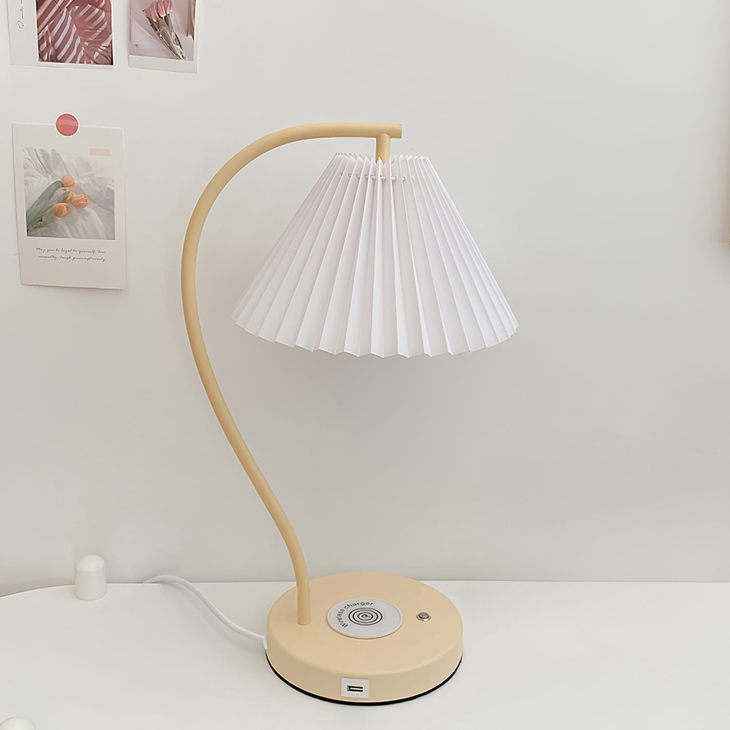 Ozawa Nordlux LED Tischlampe Weiß/Gelb Schlafzimmer/Arbeitszimmer - Cueteks