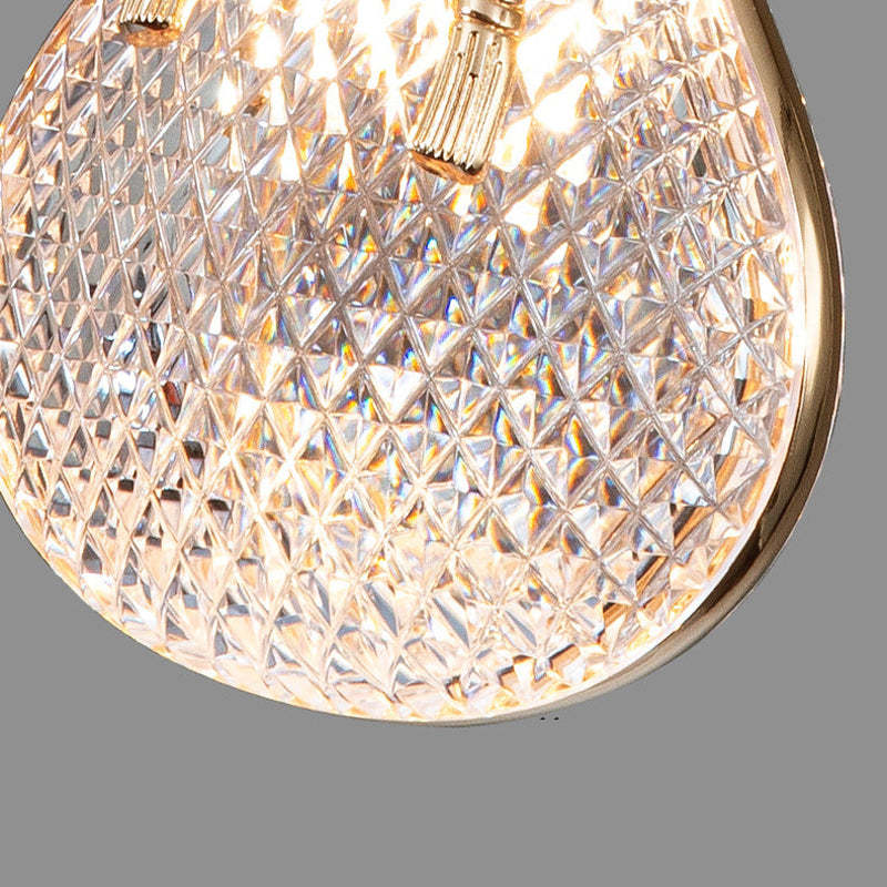 Hailie Postmodern Elegant Gold/Black Bedroom Pendant Light - Cueteks