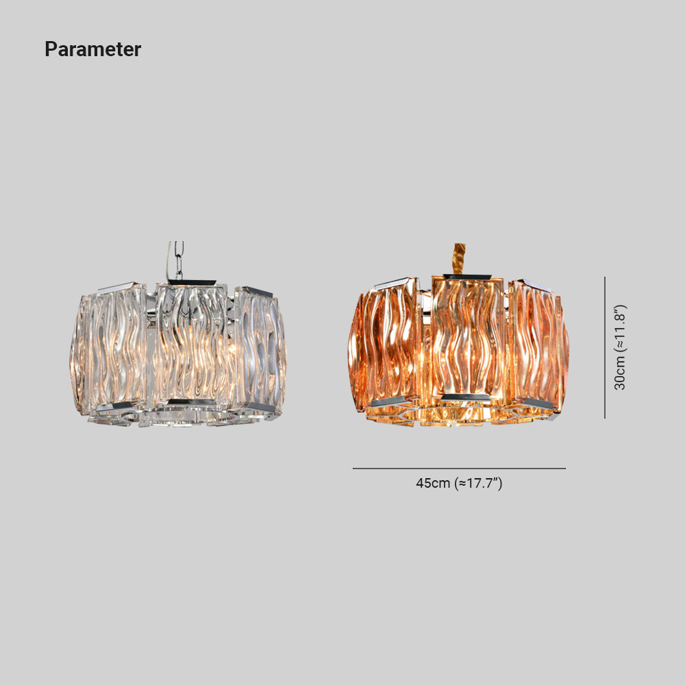 Marilyn Modern Crystal Chandelier, Clear/Champagne - Cueteks