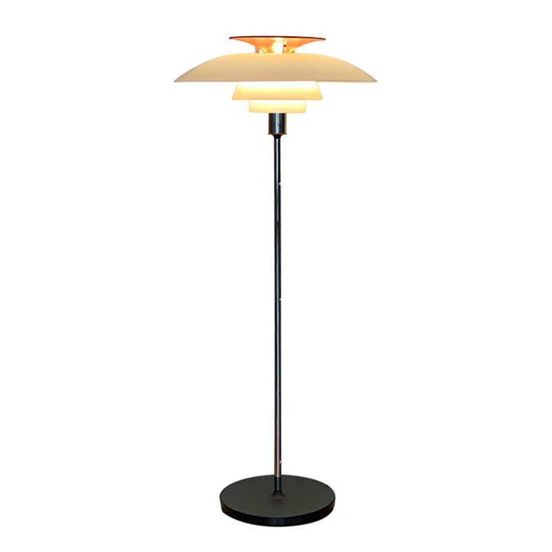 Salgado Modern Flying Saucer Metal Acrylic Floor Lamp - Cueteks