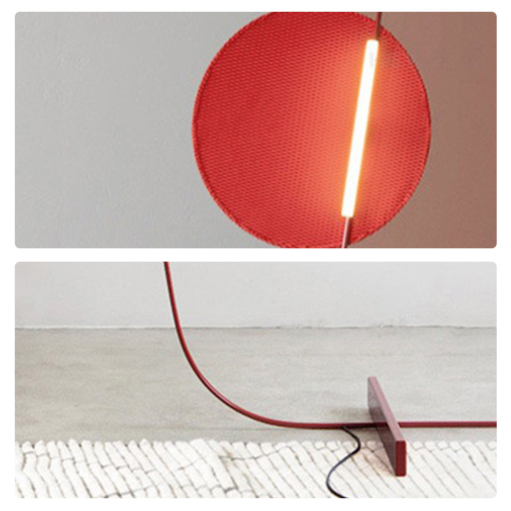 Elif Floor Lamp Blood Moon Postmodern, Metal, Red, Bedroom - Cueteks