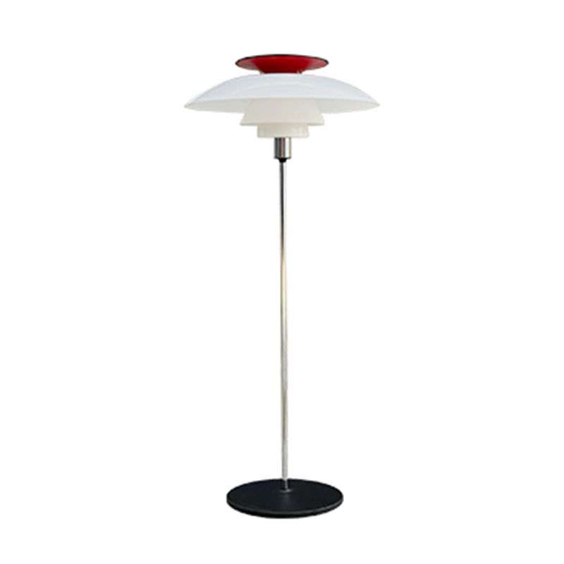 Salgado Modern Flying Saucer Metal Acrylic Floor Lamp - Cueteks