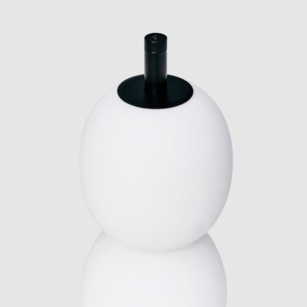 Valentina Modern Lantern Glass Floor Lamp, White, Living Room - Cueteks