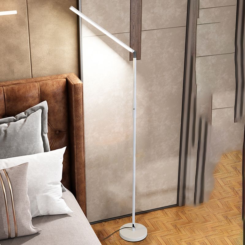Edge Minimalistic Linear Floor Lamp, Metal, Black/White - Cueteks