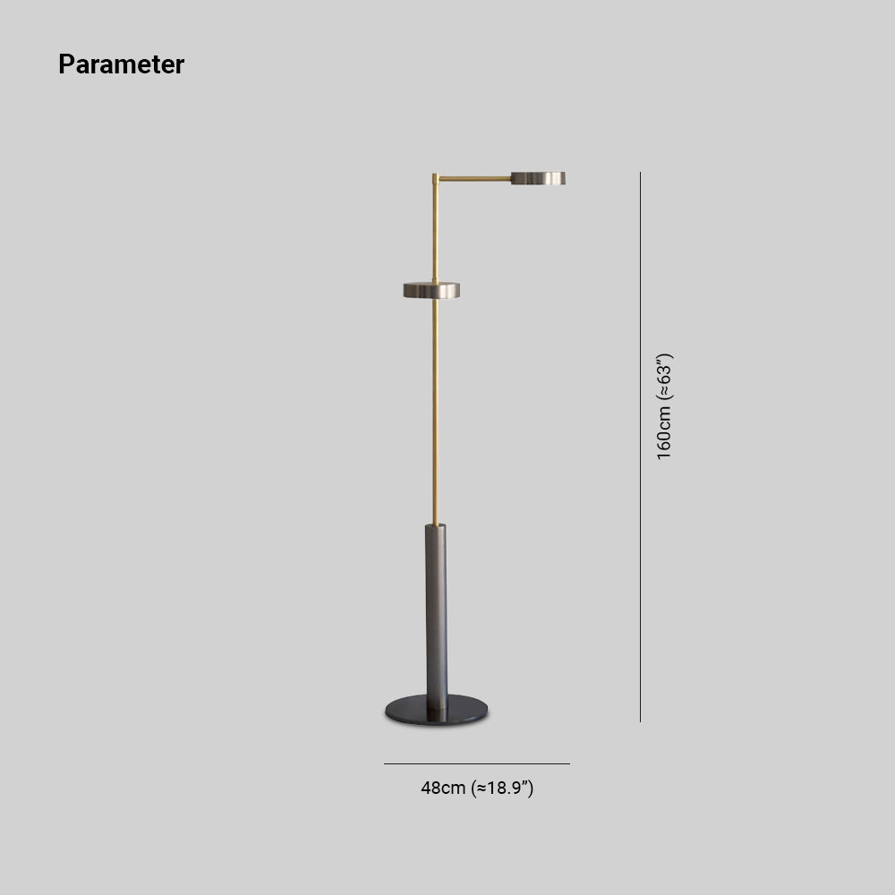 Salgado Modern Minimalist Metal Projector Floor Lamp, Mate Black - Cueteks
