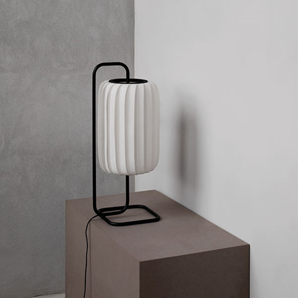 Renée Minimalist Column Fabric Metal Floor Lamp, Bedroom - Cueteks