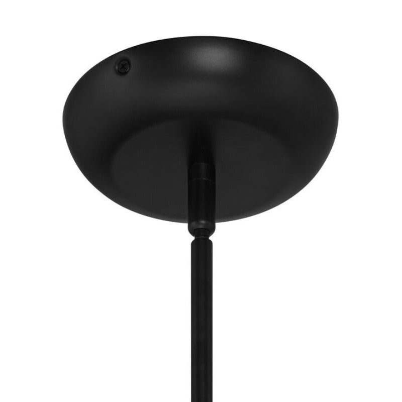 Alessio Modern LED Chandelier Black Metal Living Room Bedroom - Cueteks