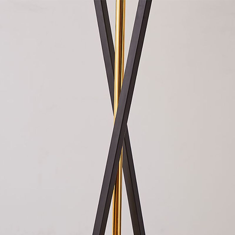 Eryn Retro Cylinder Tripod Metal  Fabric Multi Color Floor Lamp - Cueteks