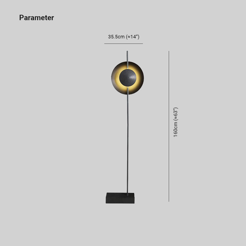 Salgado Industrial Semicircle Metal Floor Lamp - Cueteks