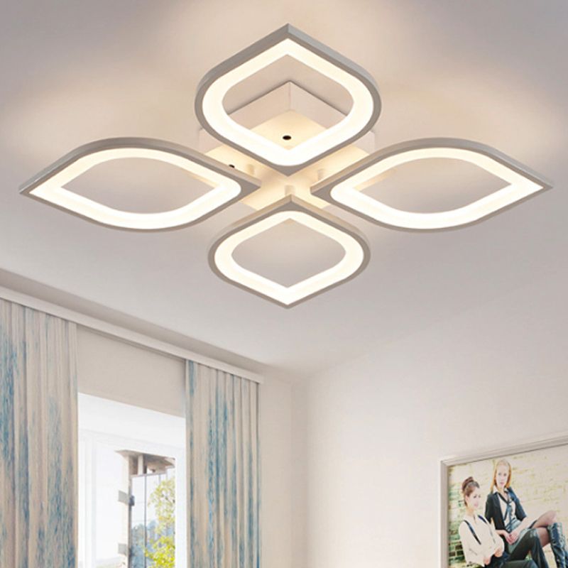 Hana four-petal ceiling light in a bright room