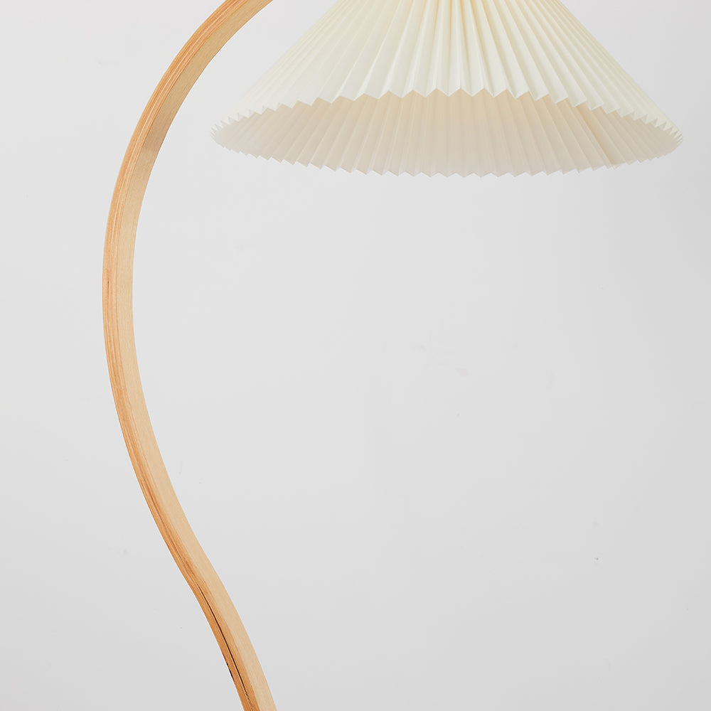 Ozawa Unique LED Beige Floor Lamp Wood/Metal Bedroom/Living Room - Cueteks