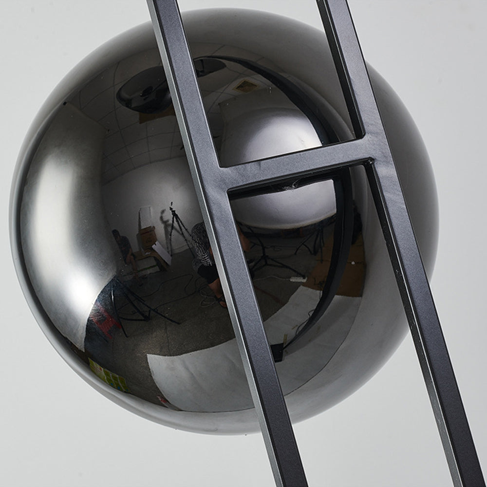 Salgado Modern Minimalist Tri-head Floor Lamp, Metal & Marble - Cueteks