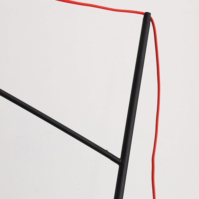 Salgado Modern Arc Linear Metal Floor Lamp, Black - Cueteks