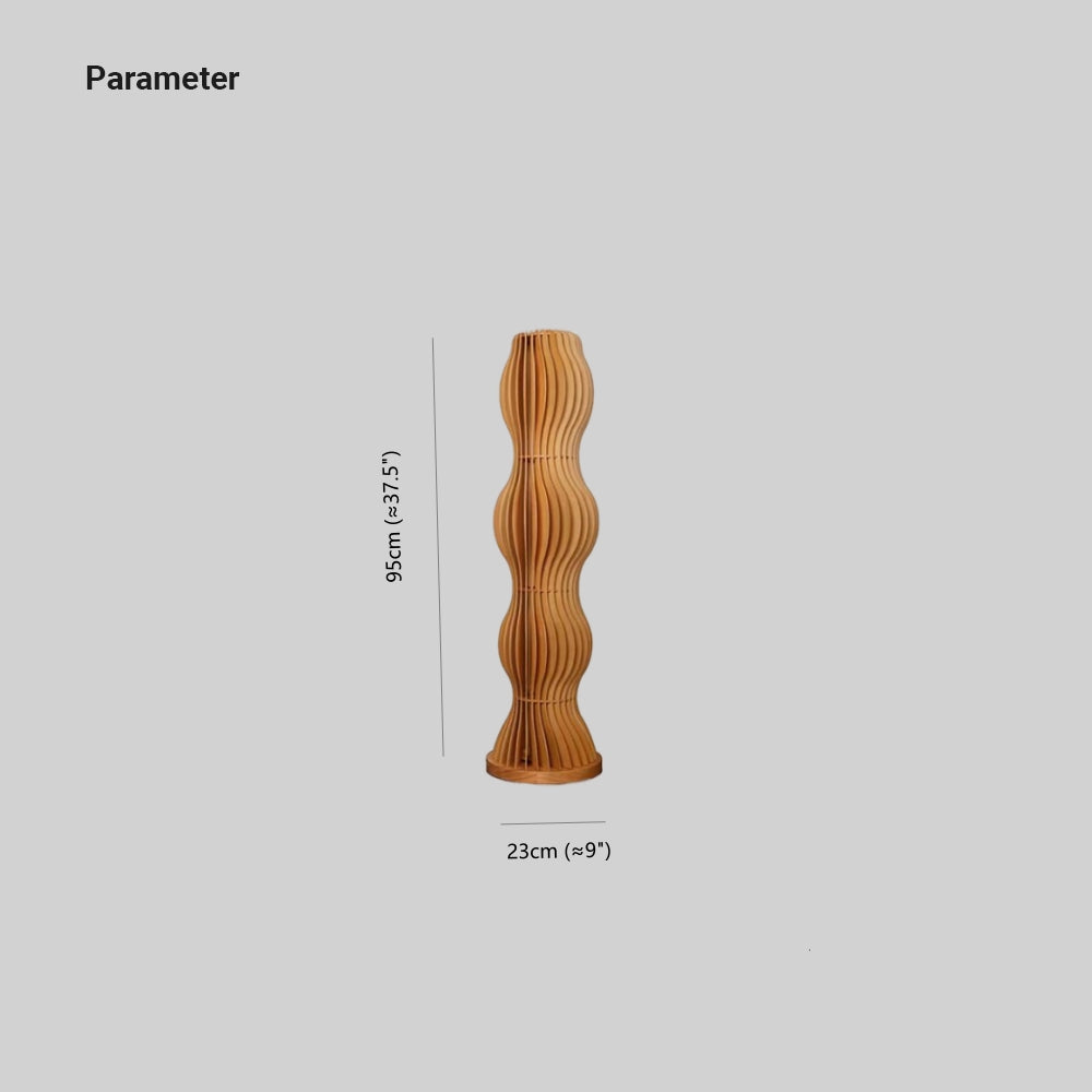 Ozawa Floor Lamp Unique Modern, Wooden Creative - Cueteks