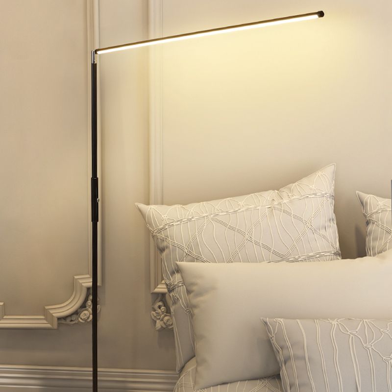 Edge Minimalistic Linear Floor Lamp, Metal, Black/White - Cueteks
