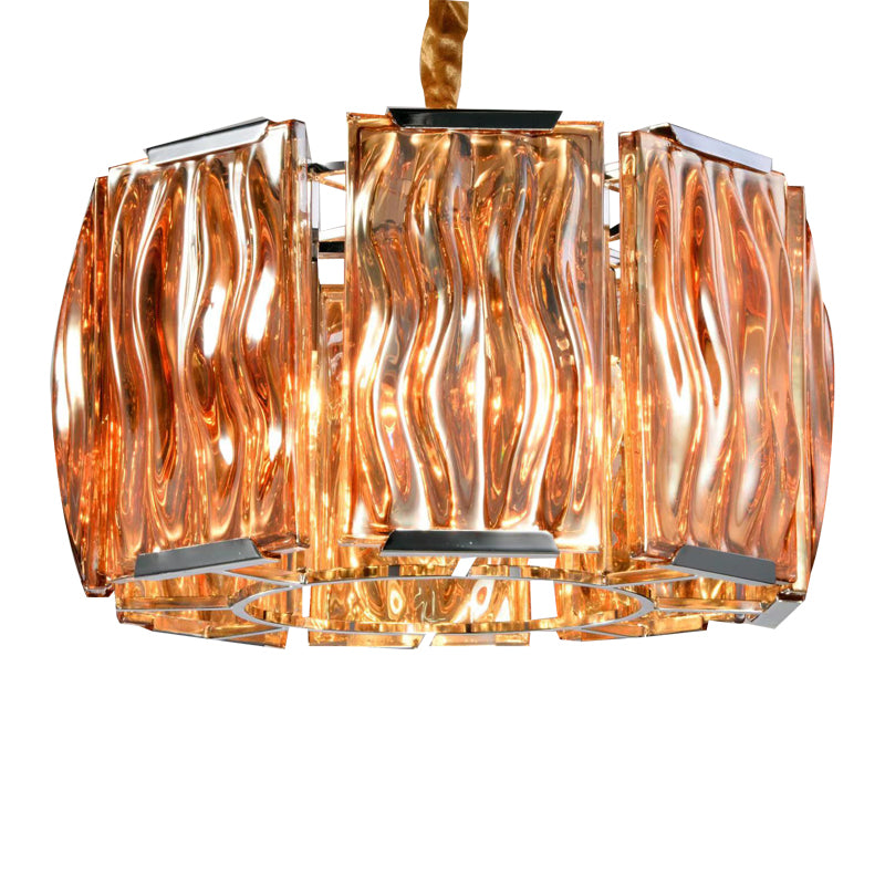 Marilyn Modern Crystal Chandelier, Clear/Champagne - Cueteks